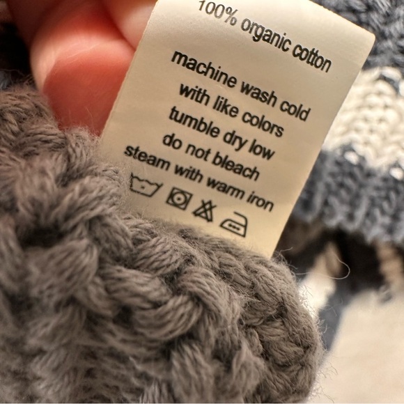 Monica & Andy Boys 2T Button Up Cardigan Sweater Gray Organic Cotton Collegiate - Picture 9 of 9